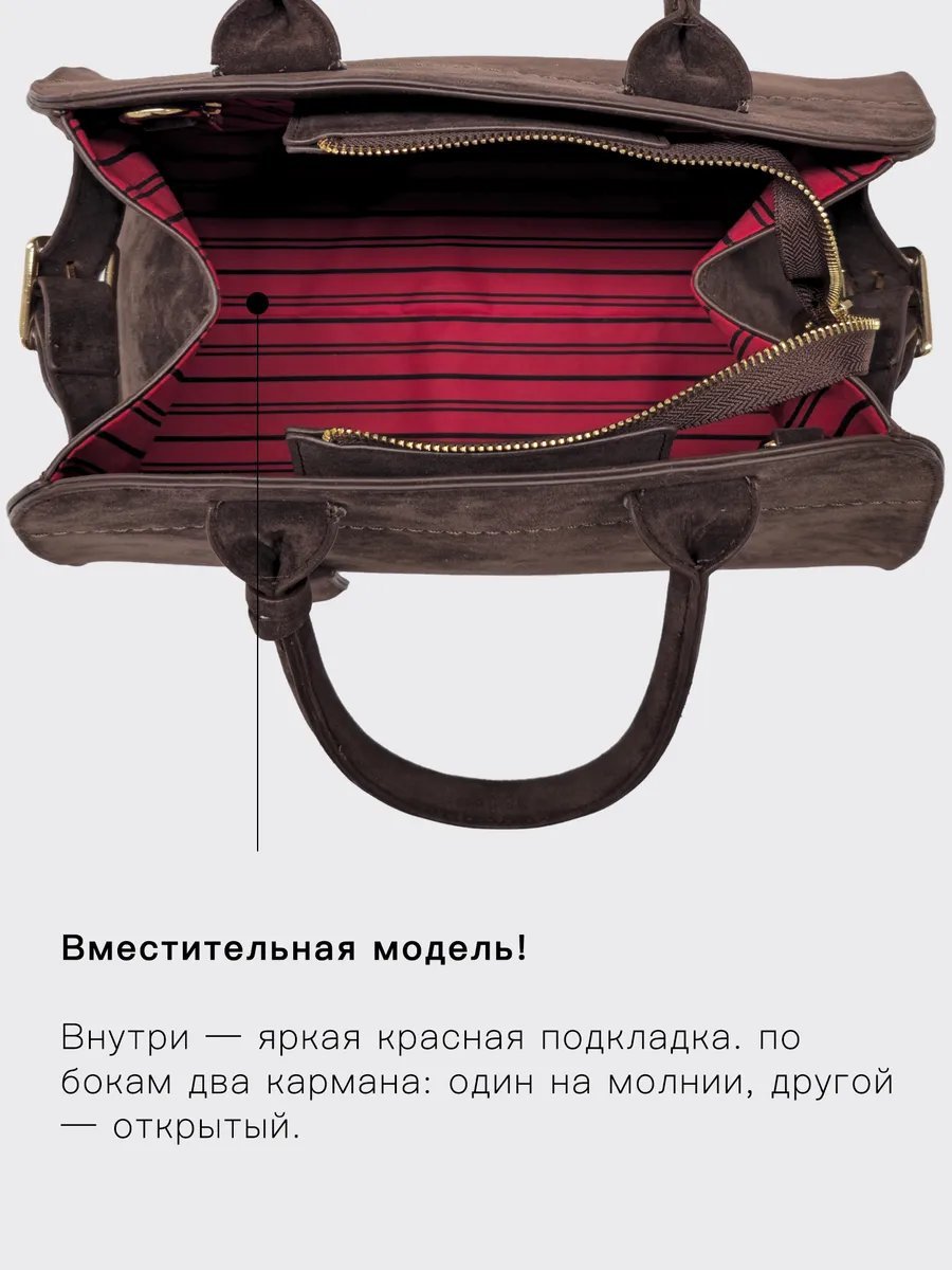 Сумка тоут Generational Gravity текстиль коричневый купить,NaN