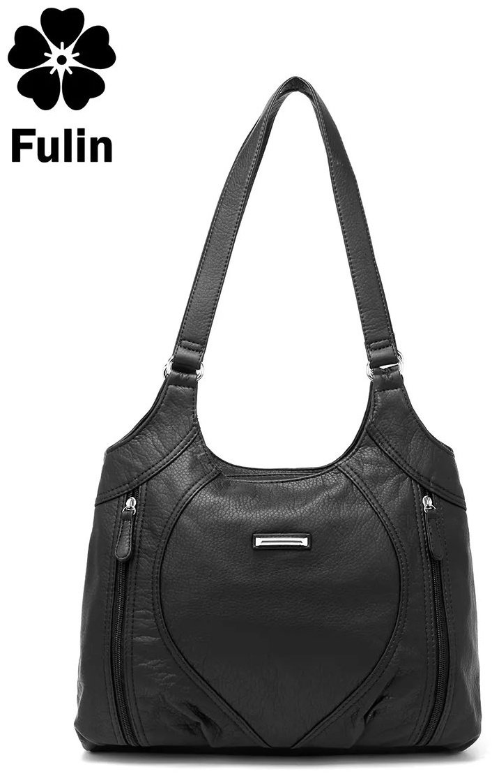 Сумка шоппер FULIN экокожа черный купить,NaN