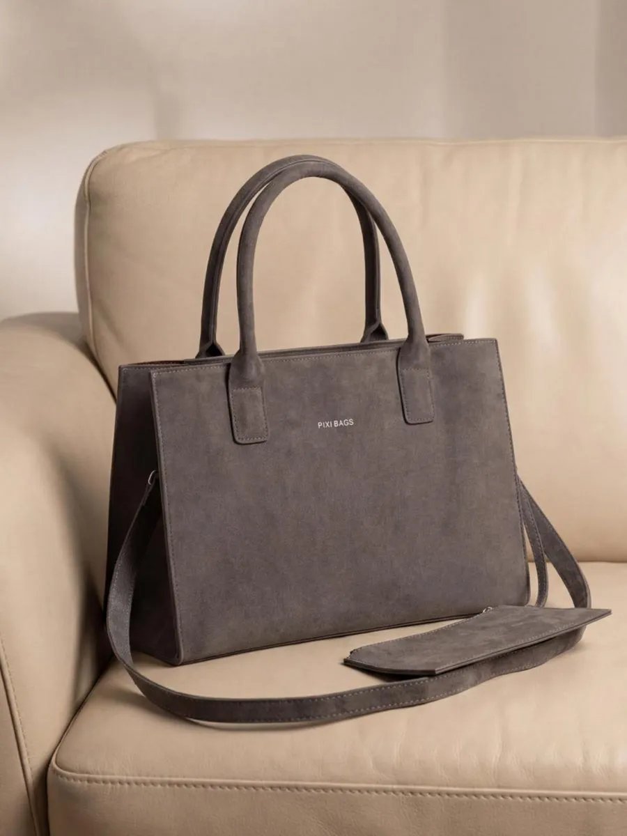 Сумка шоппер PIXI BAGS полиэстер серый купить,NaN