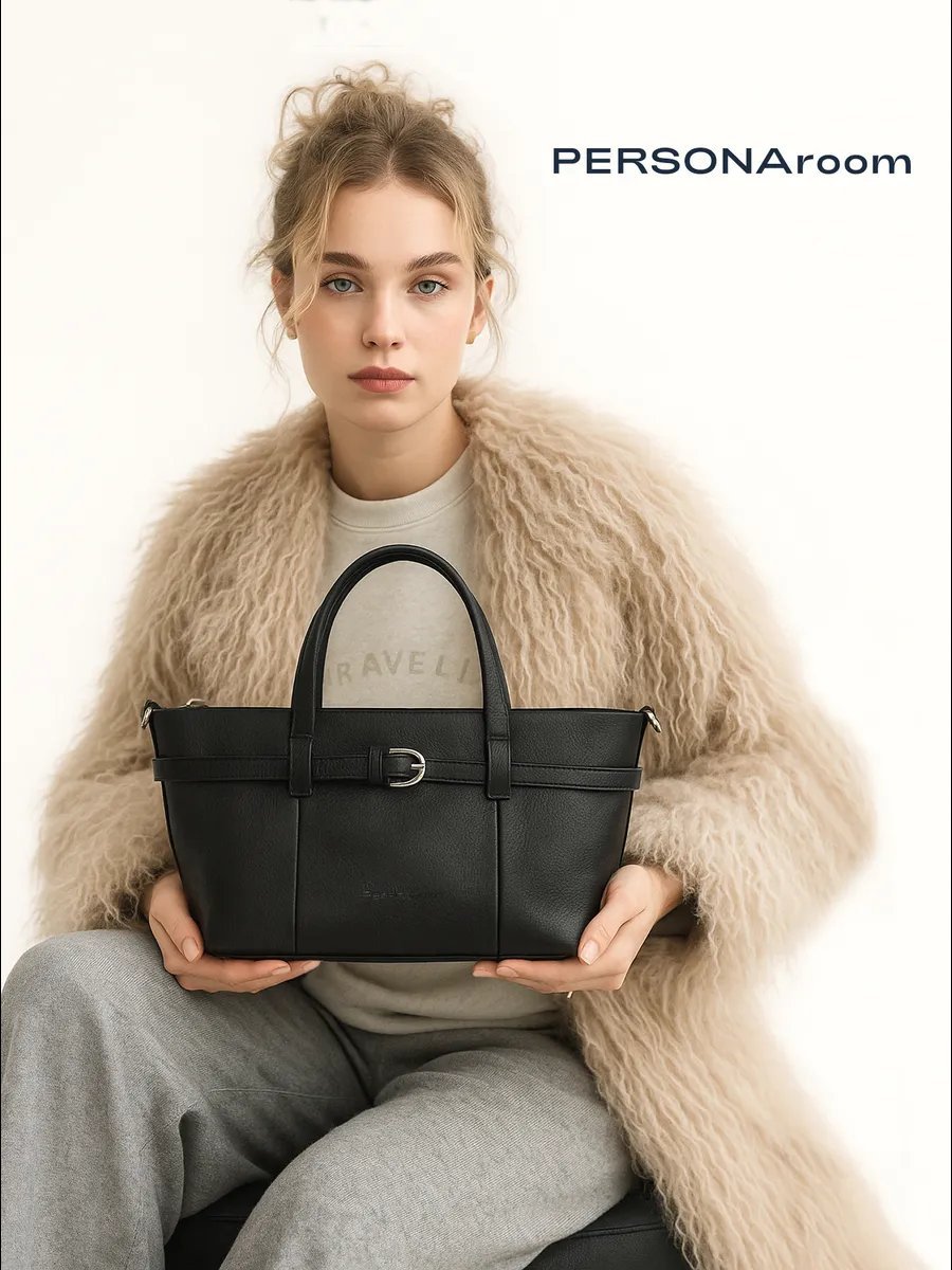 Сумка кросс-боди Personaroom натуральная кожа черный купить,NaN