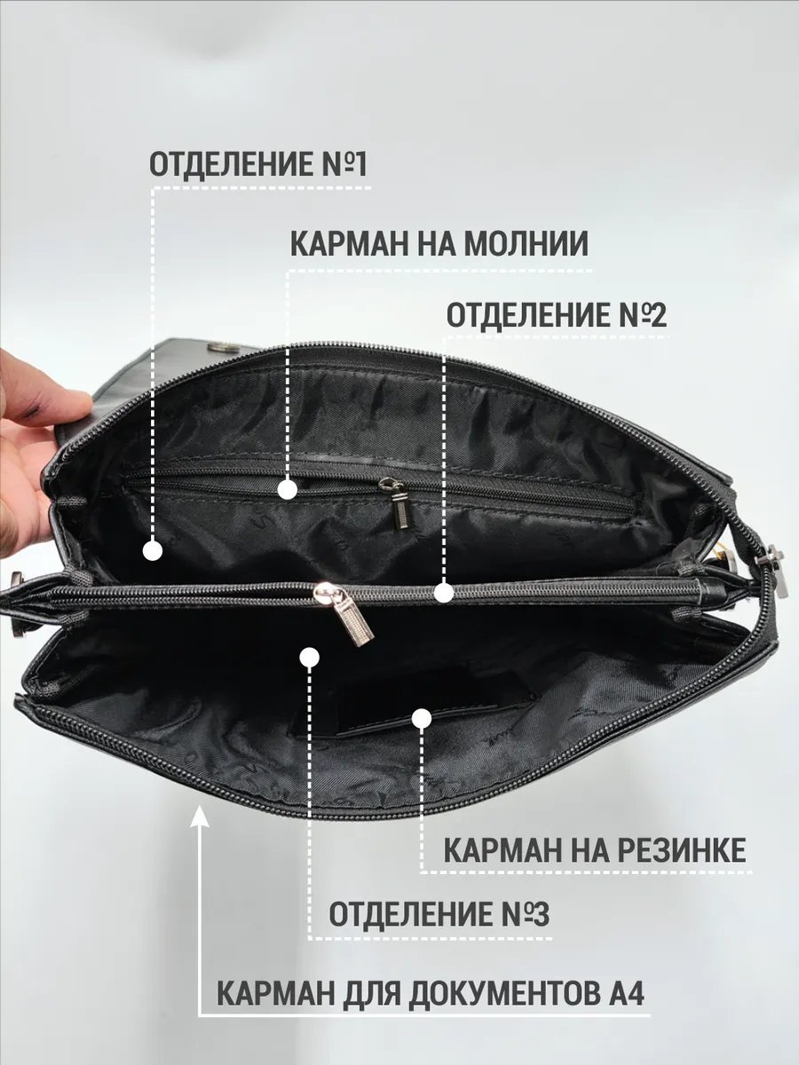 Мини-сумка Bagmart экокожа черный купить,NaN