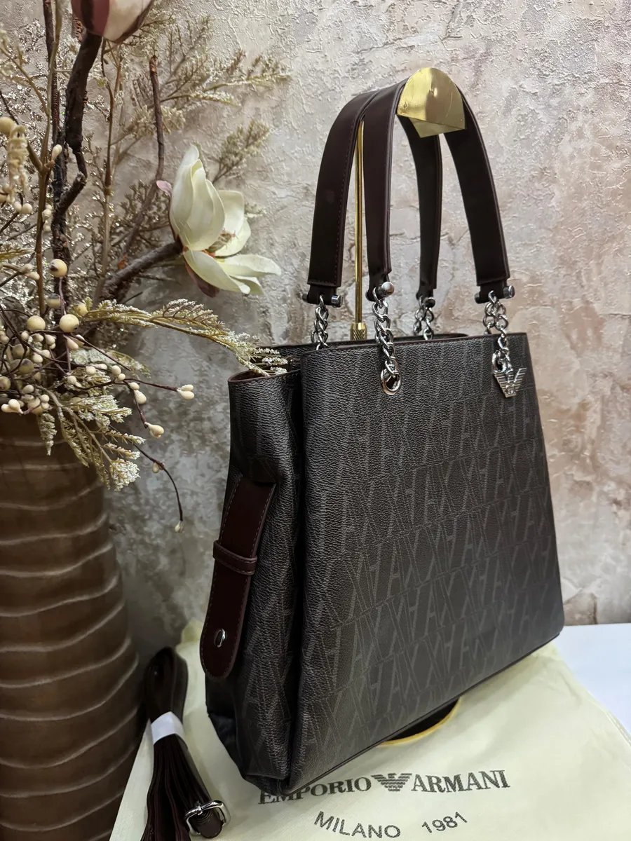 Сумка тоут Bytik Shop экокожа коричневый купить,NaN