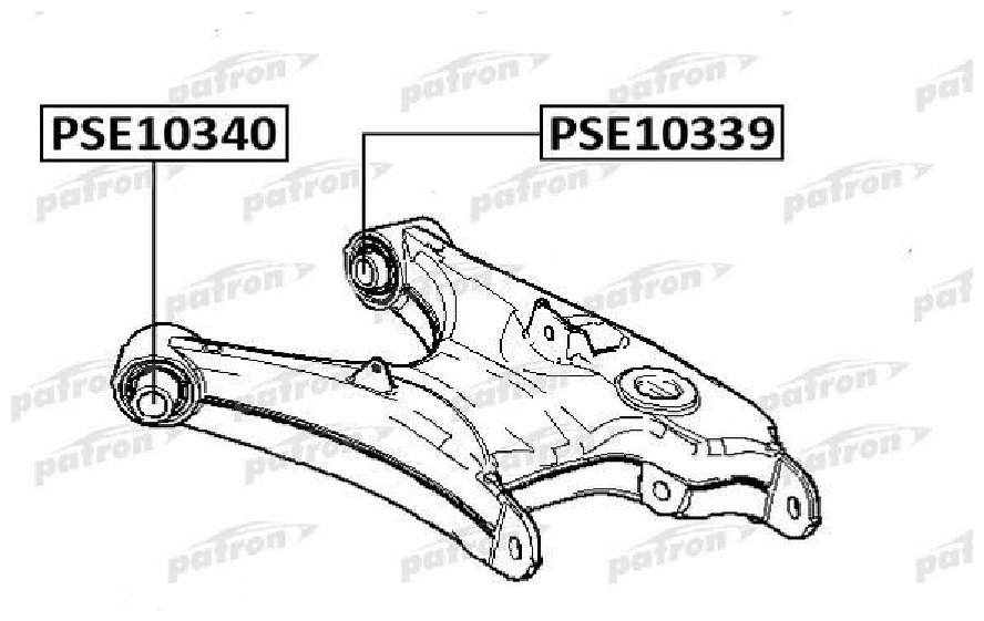 PATRON сайлентблок рычага подвески PSE10339 купить,6009