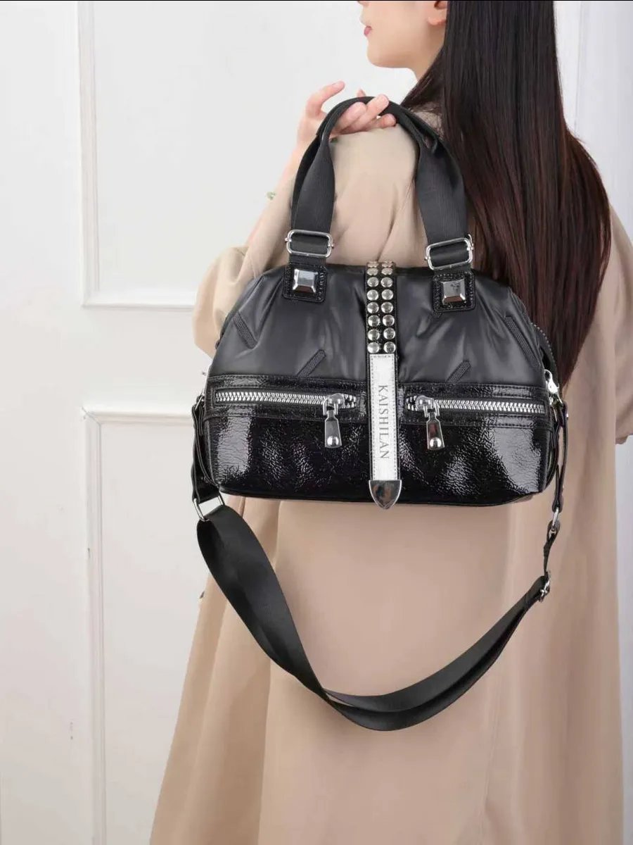 Мини-сумка A&U BAGS экокожа черный купить,NaN