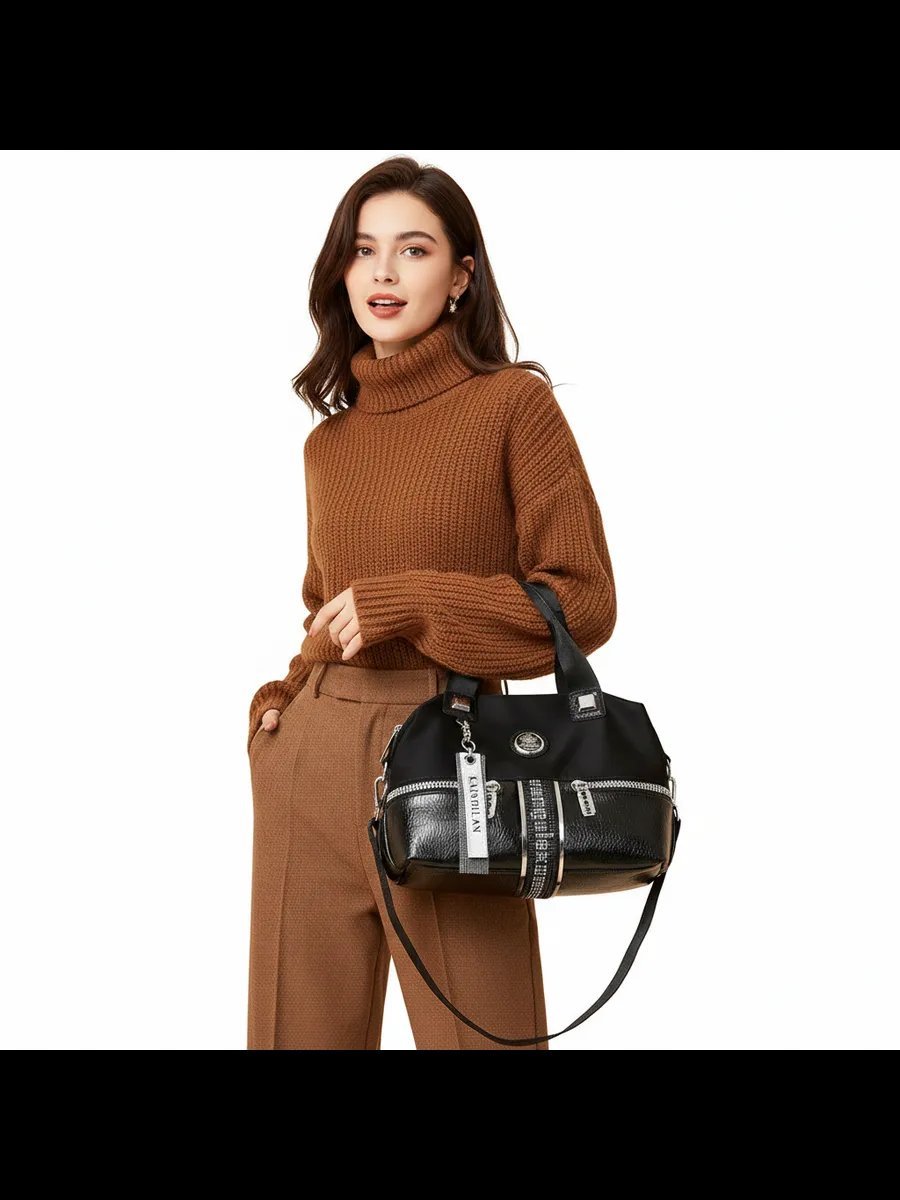 Сумка кросс-боди A&U BAGS искусственная кожа черный купить,NaN