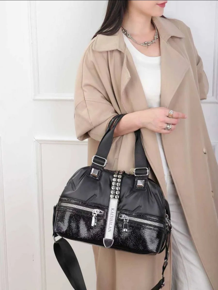 Мини-сумка A&U BAGS экокожа черный купить,NaN