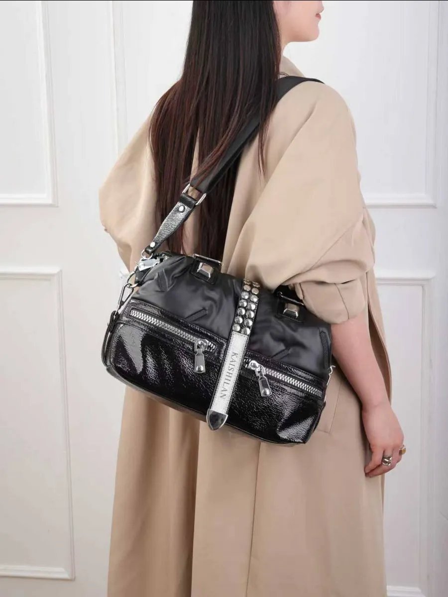 Мини-сумка A&U BAGS экокожа черный купить,NaN