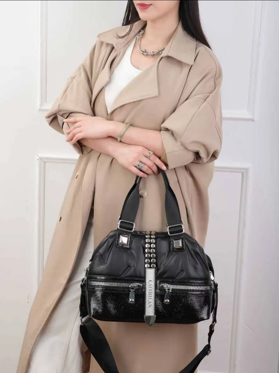 Мини-сумка A&U BAGS экокожа черный купить,NaN
