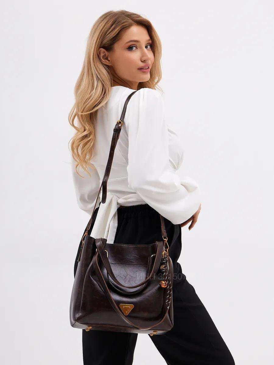 Комплект BAGS AVENUE полиэстер коричневый купить,NaN