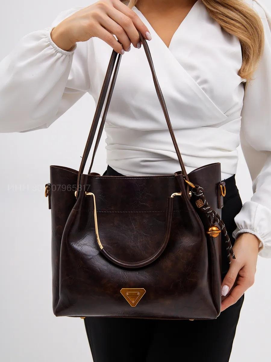 Комплект BAGS AVENUE полиэстер коричневый купить,NaN