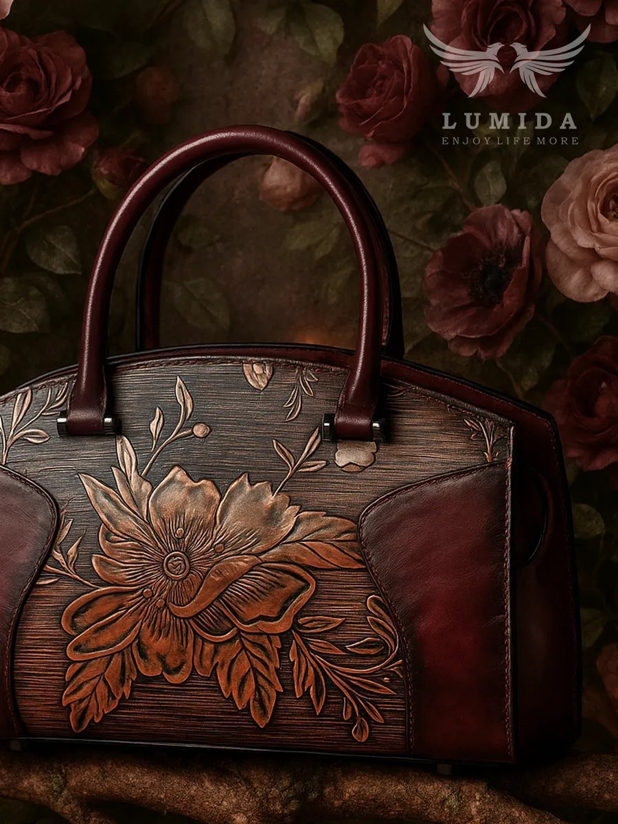 Мини-сумка Lumida натуральная кожа красный купить,NaN
