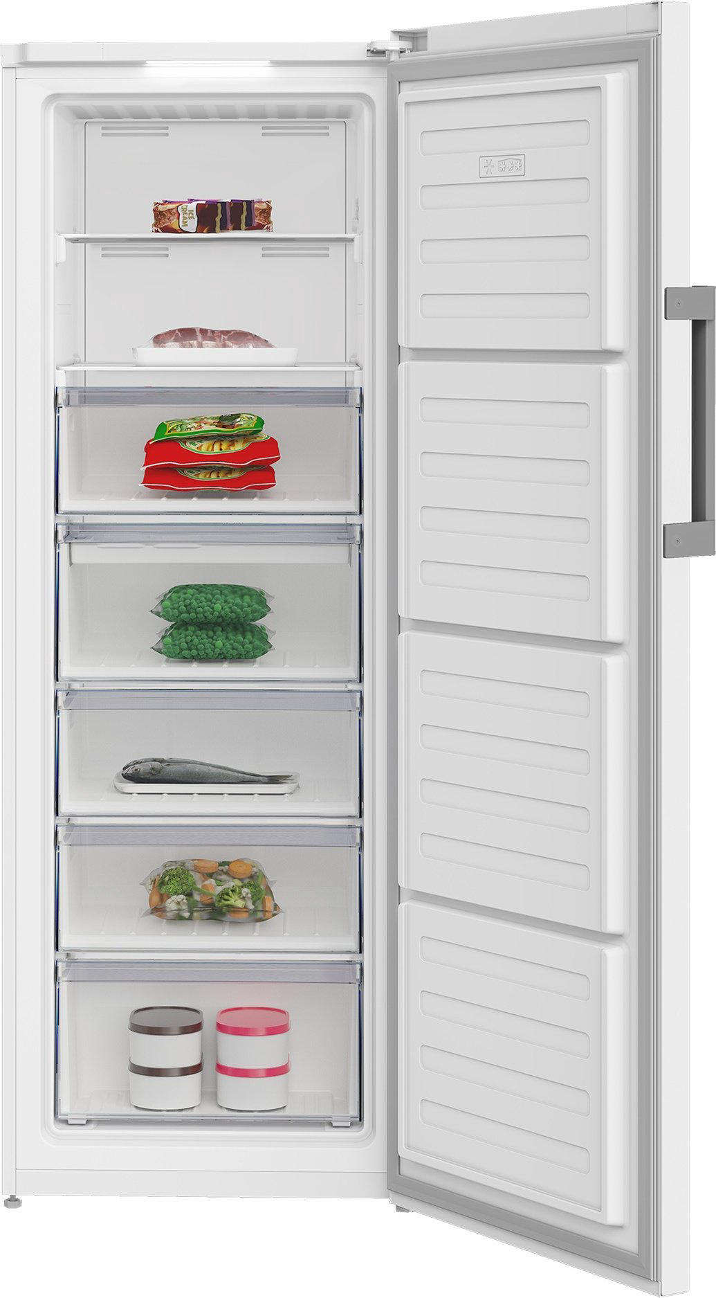 Морозильник BEKO B3RFNK292W 293 л белый купить,NaN