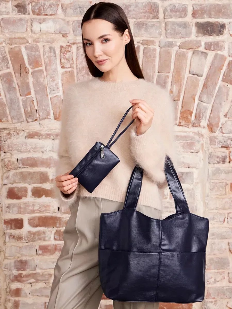 Сумка шоппер ForMe Style экокожа синий