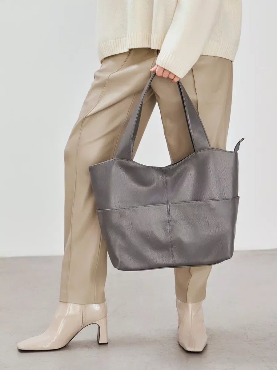 Сумка шоппер ForMe Style экокожа серый