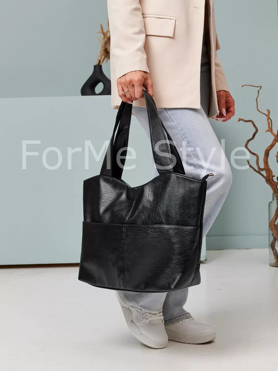 Сумка шоппер ForMe Style экокожа черный