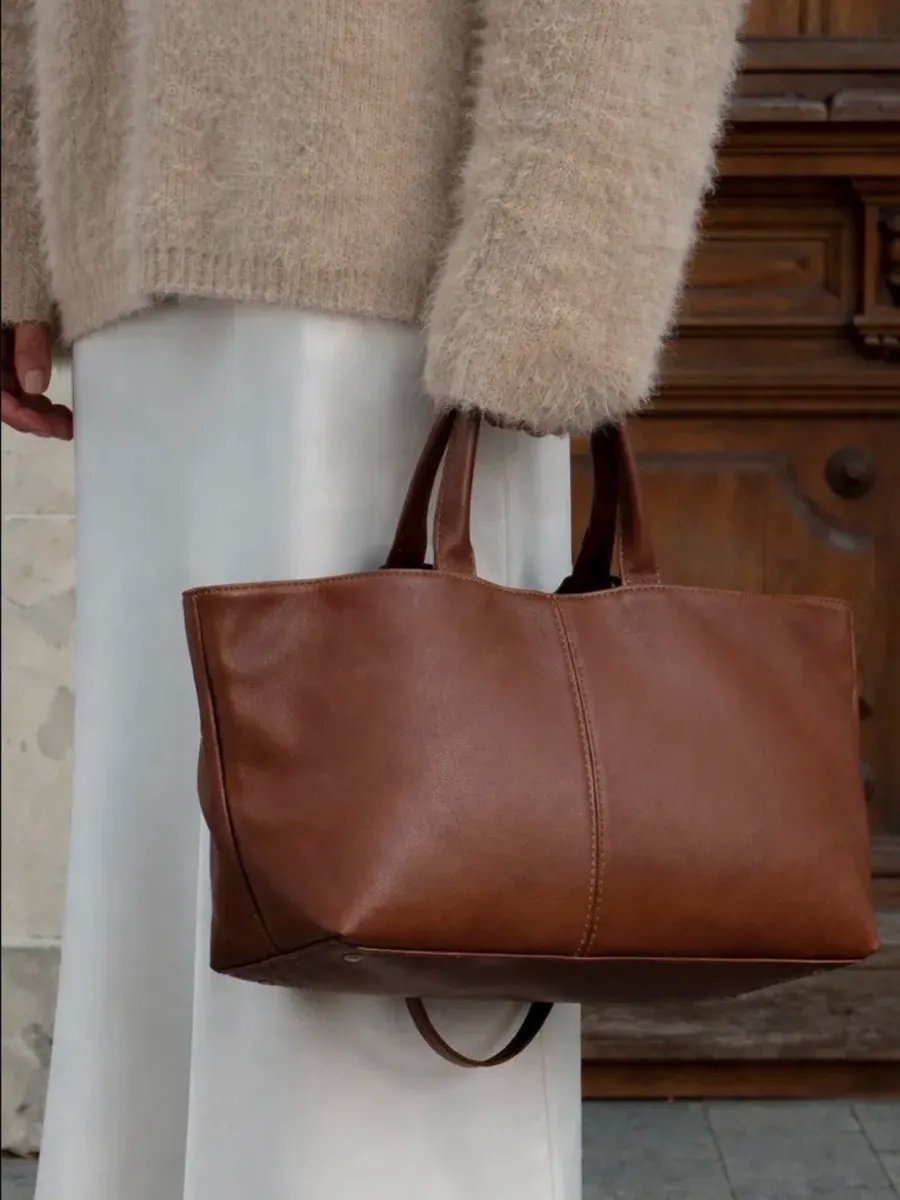 Сумка шоппер 2 BAGS BETTER экокожа коричневый