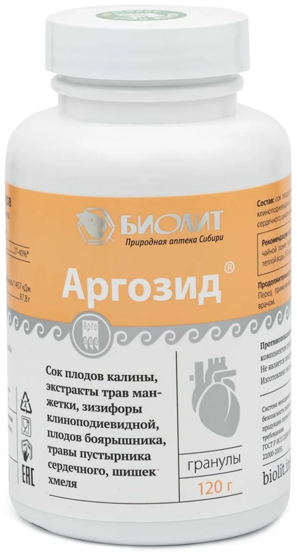 Биолит БАД Гранулы Аргозид 120г купить,NaN