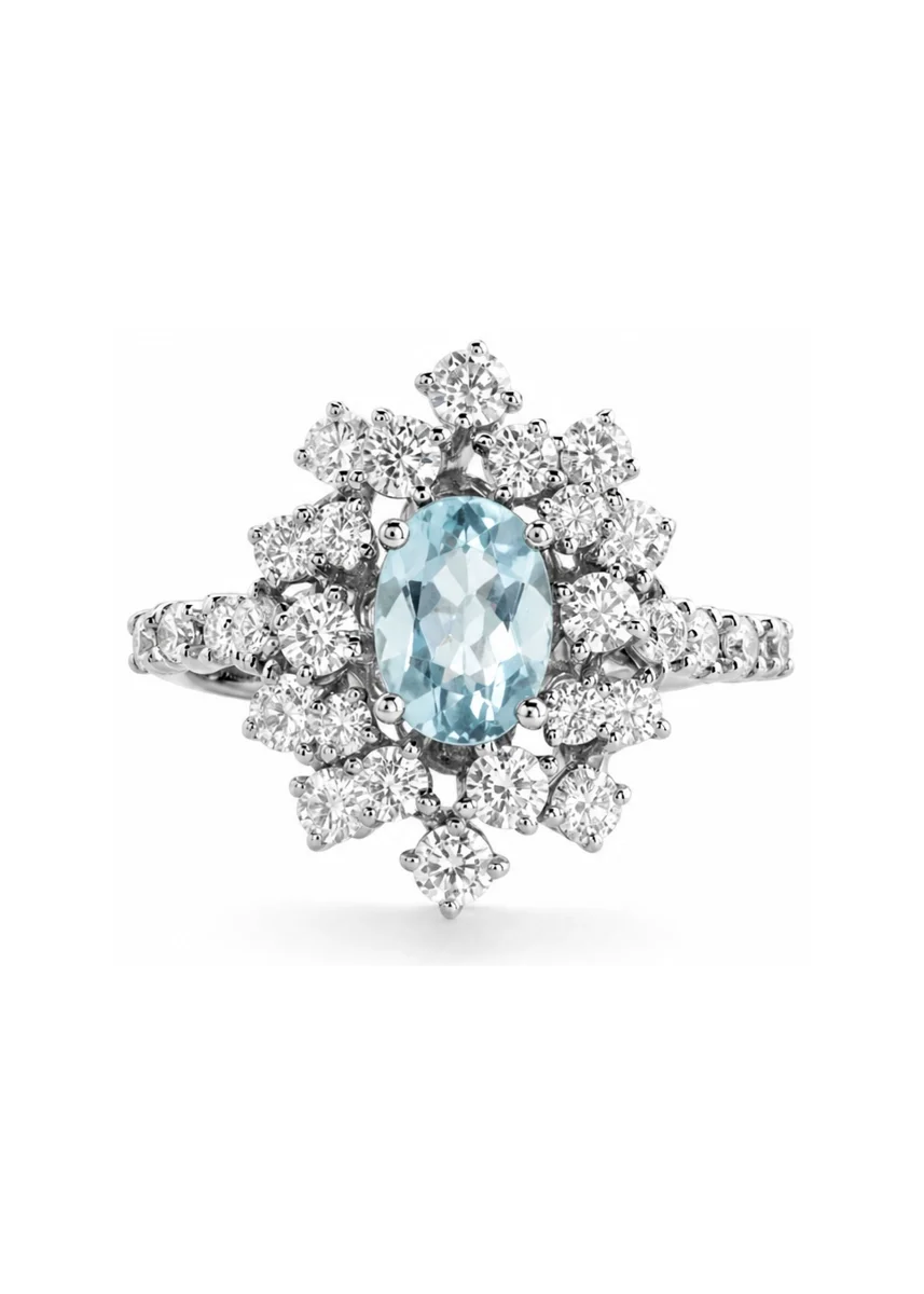 Кольцо Damiani Mimosa 20071066 белое золото 16.8р 4.35гр купить,3270000