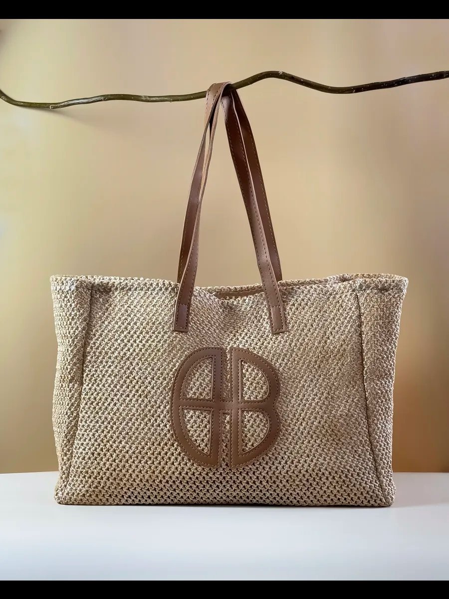 Сумка шоппер SL'Bags джут коричневый