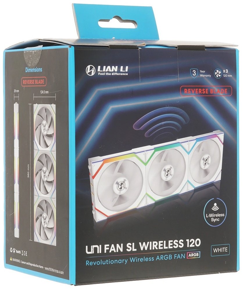 Вентилятор LIAN LI UNI FAN SL WIRELESS 120 Reverse Blade G99.12RSL1W3W.00