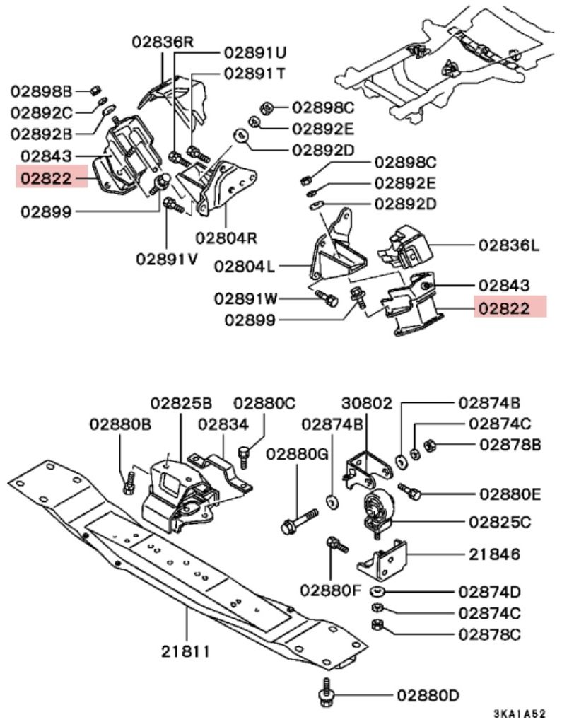 SAT опора двигателя ST-MB007023 купить,5771