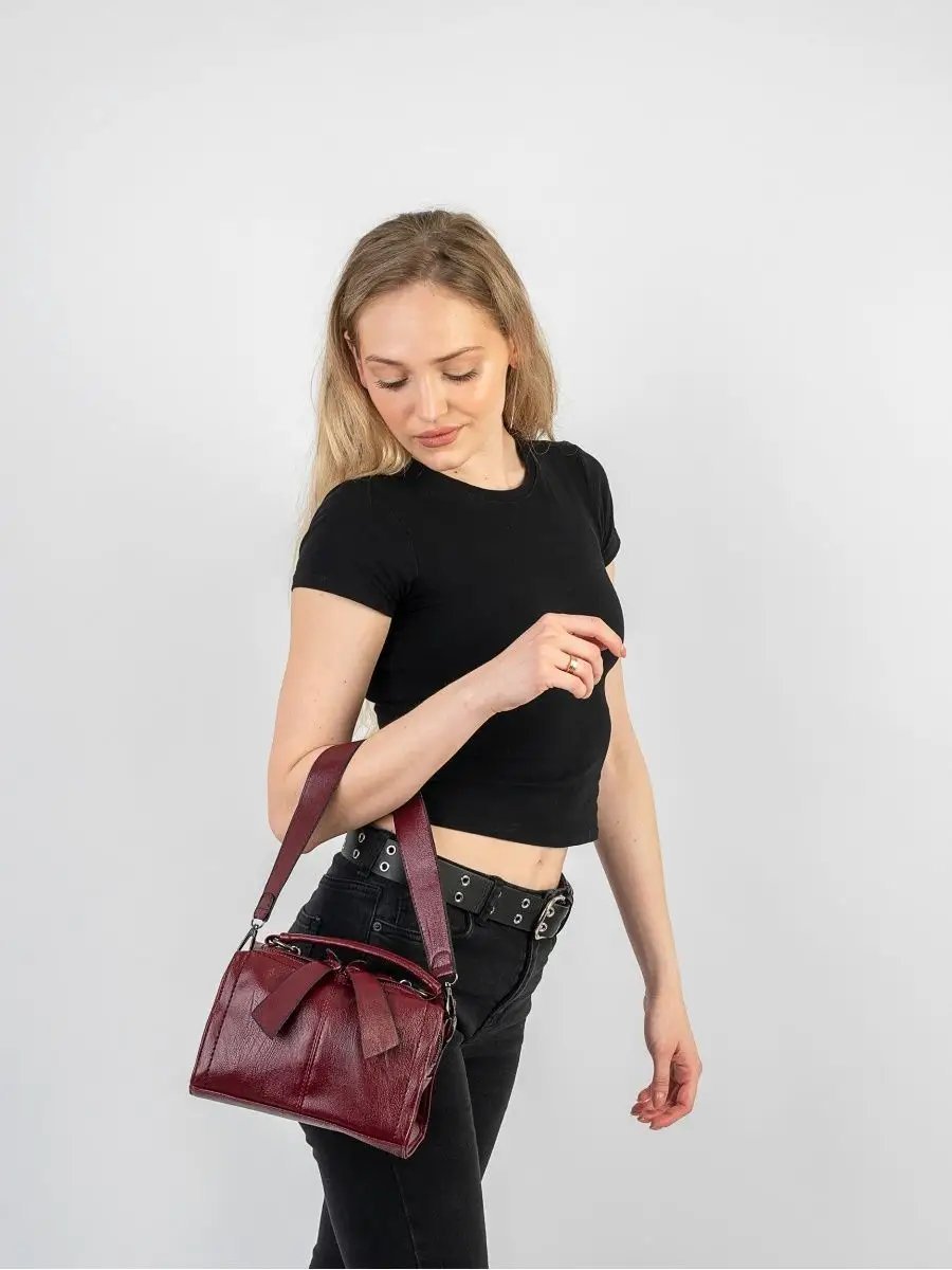 Сумка кросс-боди soulbag искусственная кожа красный купить,NaN