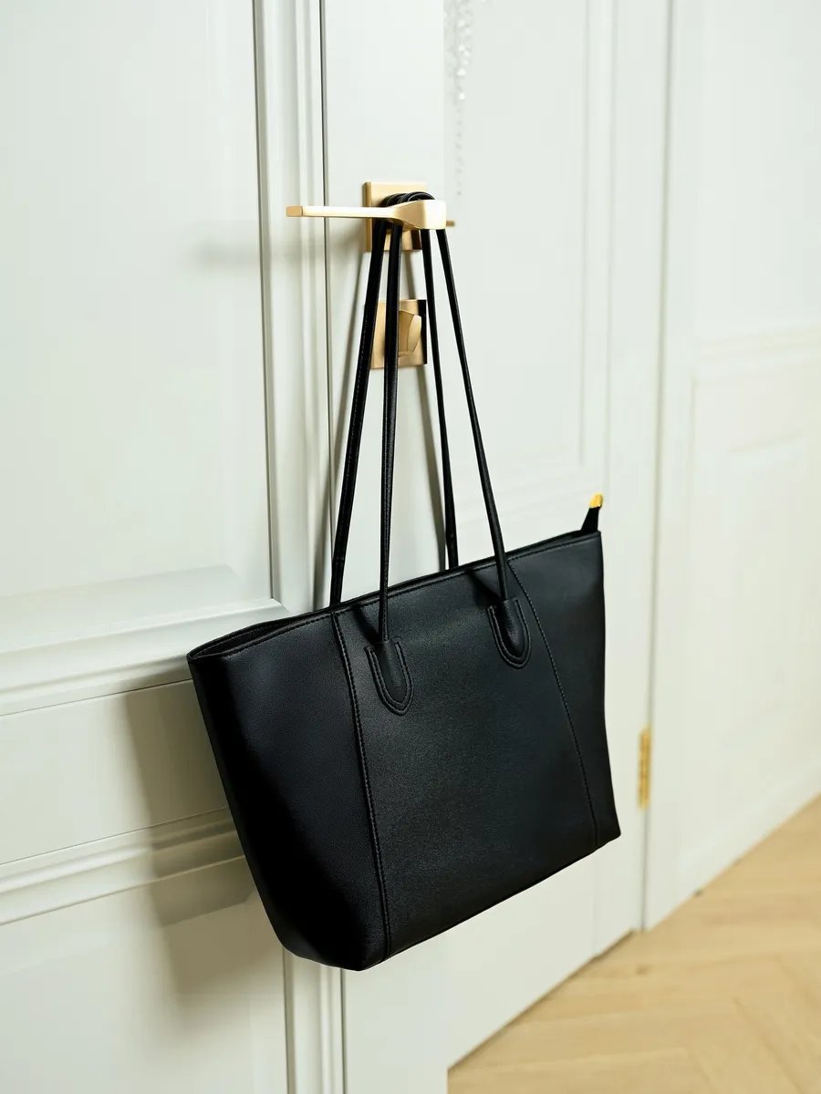 Сумка шоппер Mark’s Bags экокожа черный купить,NaN