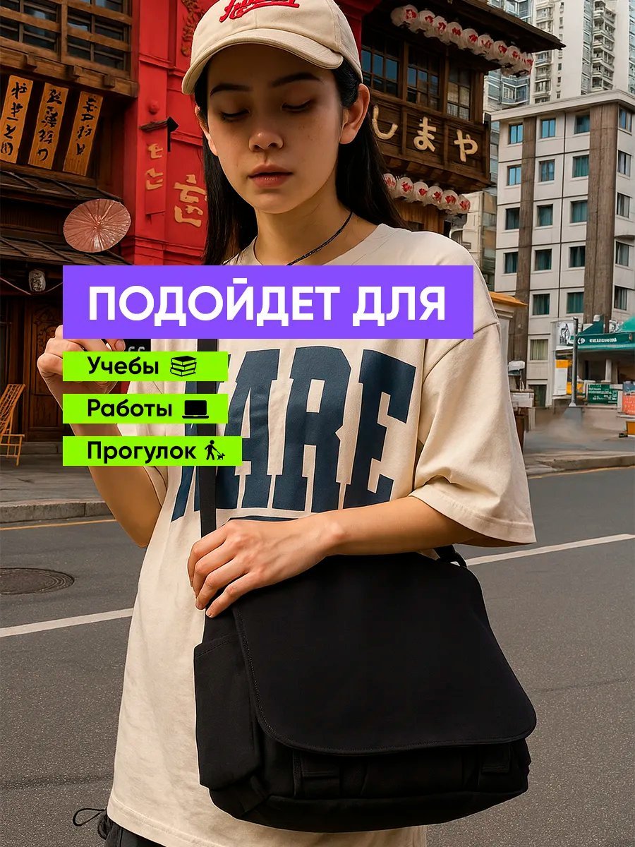 Сумка шоппер LIPANO полиэстер черный купить,NaN