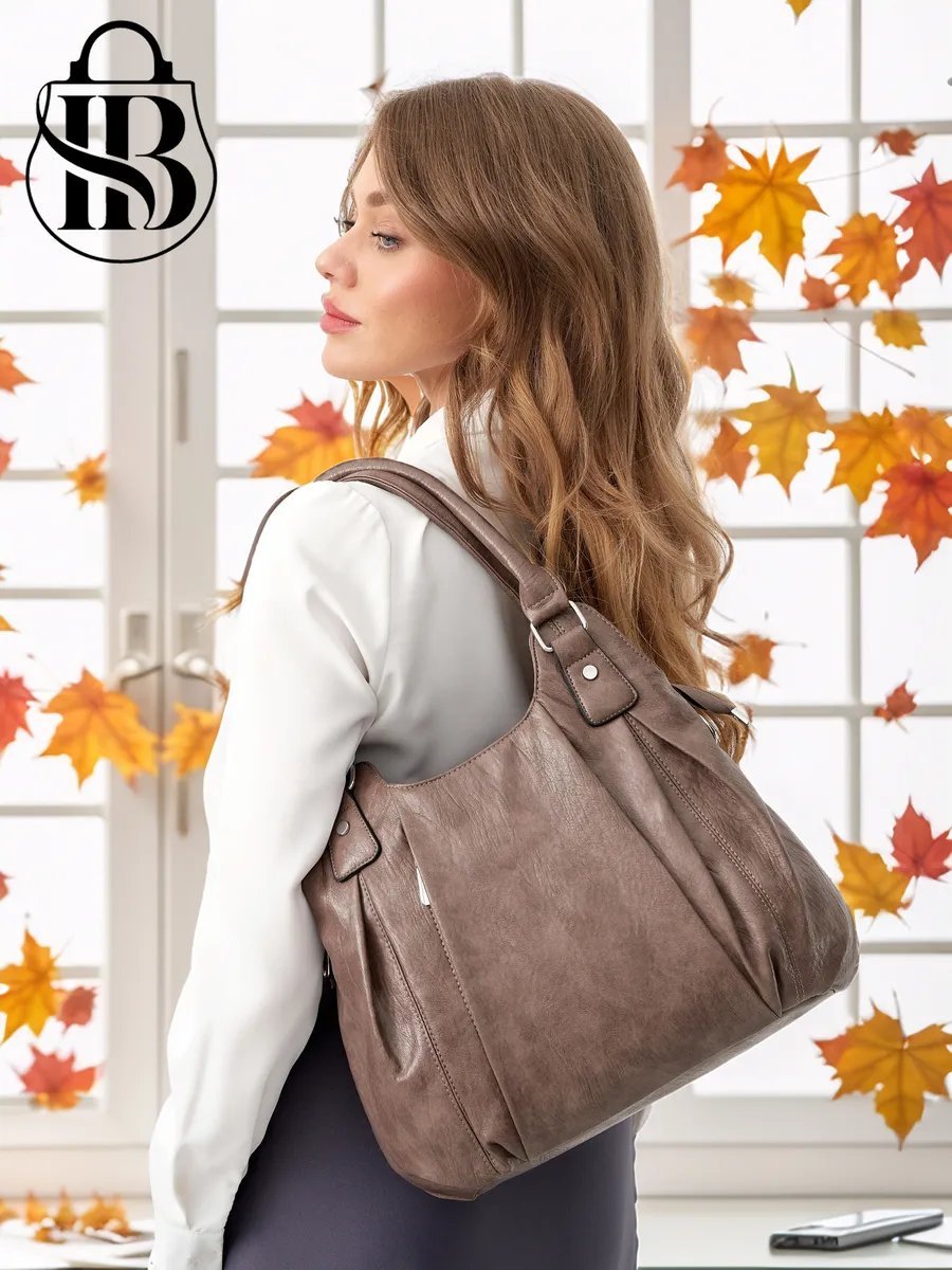 Сумка шоппер ICONIC BAGS искусственная кожа бежевый купить,NaN
