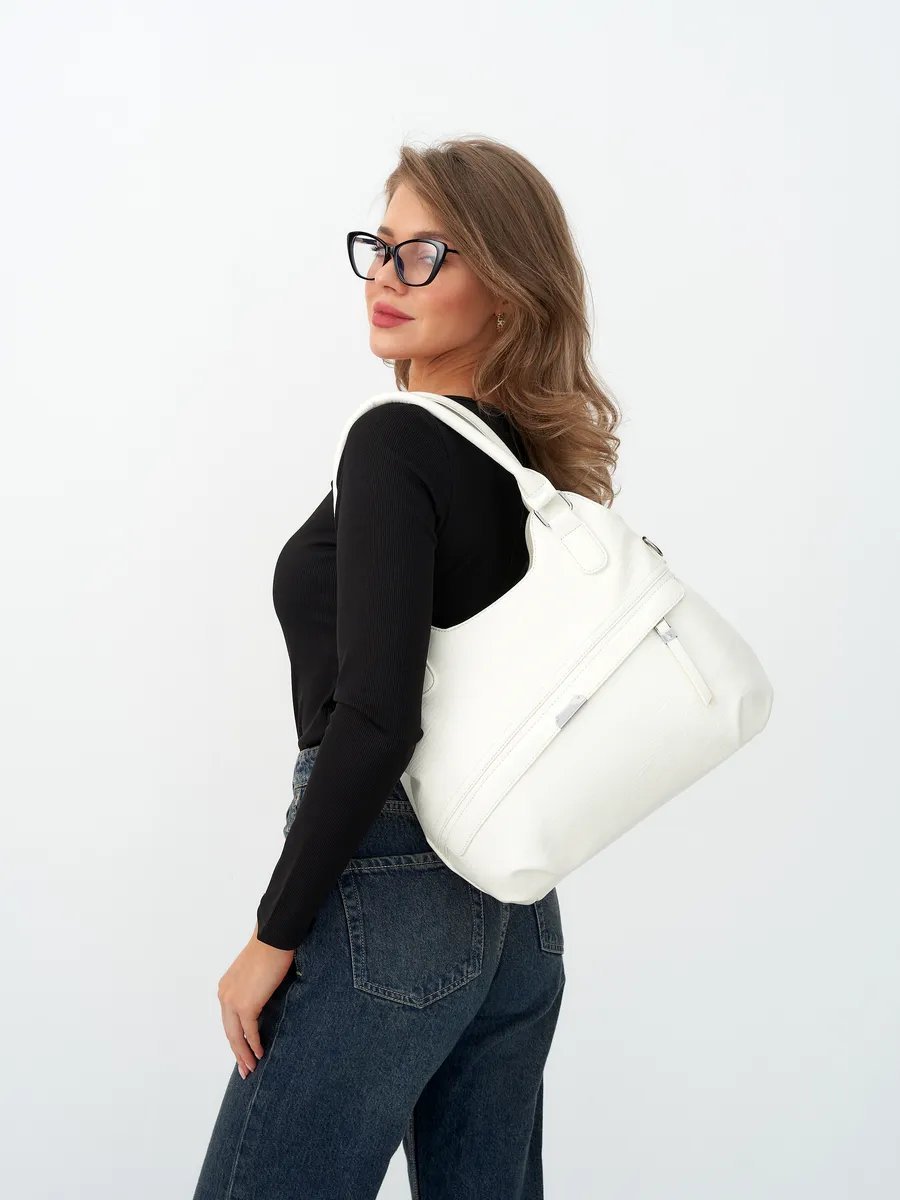 Сумка шоппер ICONIC BAGS искусственная кожа бежевый купить,NaN