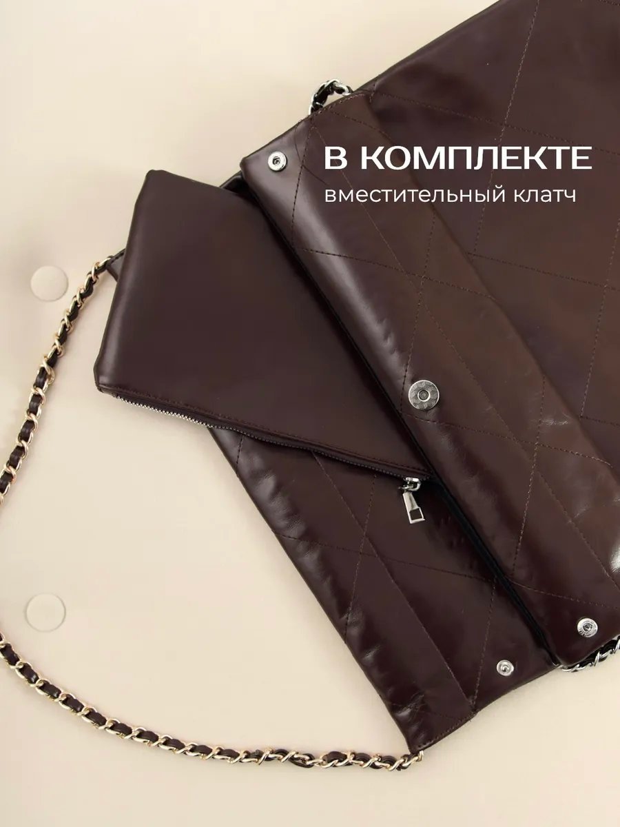 Сумка тоут heybags экокожа коричневый купить,NaN