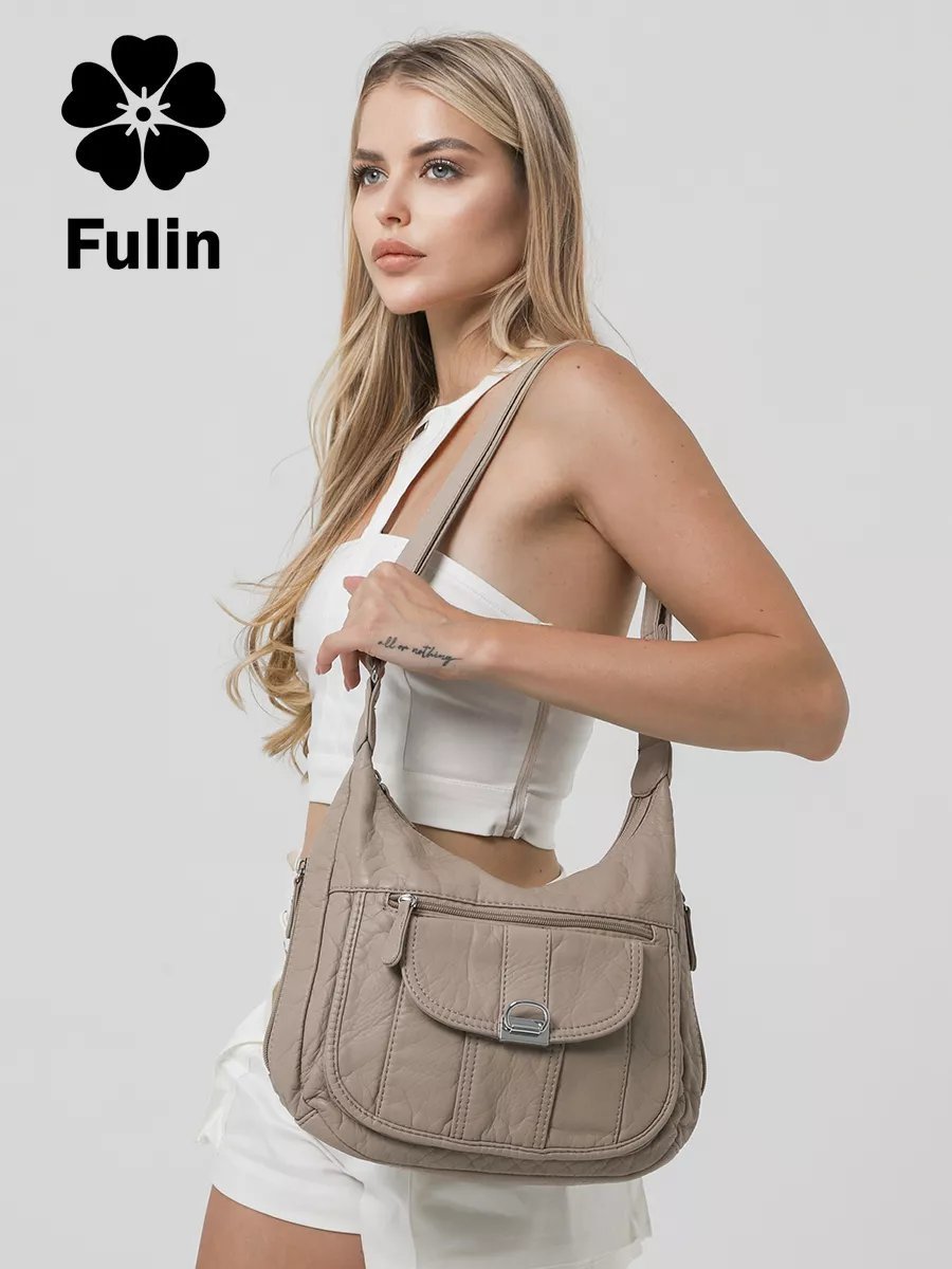 Мини-сумка FULIN экокожа зеленый купить,NaN