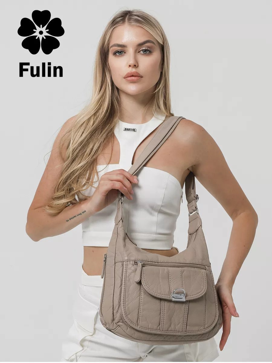 Мини-сумка FULIN экокожа зеленый купить,NaN