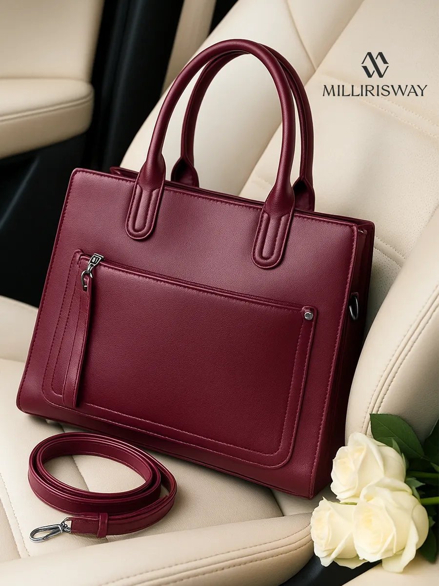 Сумка шоппер MILLIRISWAY экокожа красный купить,NaN