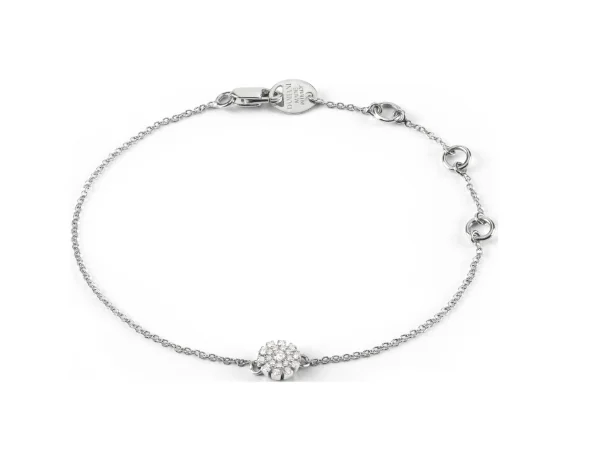 Браслет Damiani Margherita 20084678 белое золото 18см 2.2гр купить,NaN