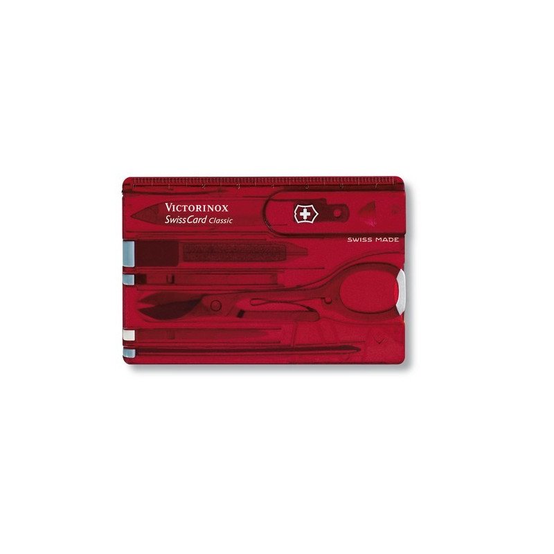 Карта швейцарская Victorinox SwissCard 0.7100.TB1 красный купить,NaN