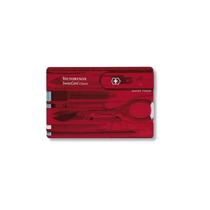 Карта швейцарская Victorinox SwissCard 0.7100.TB1 красный купить,NaN