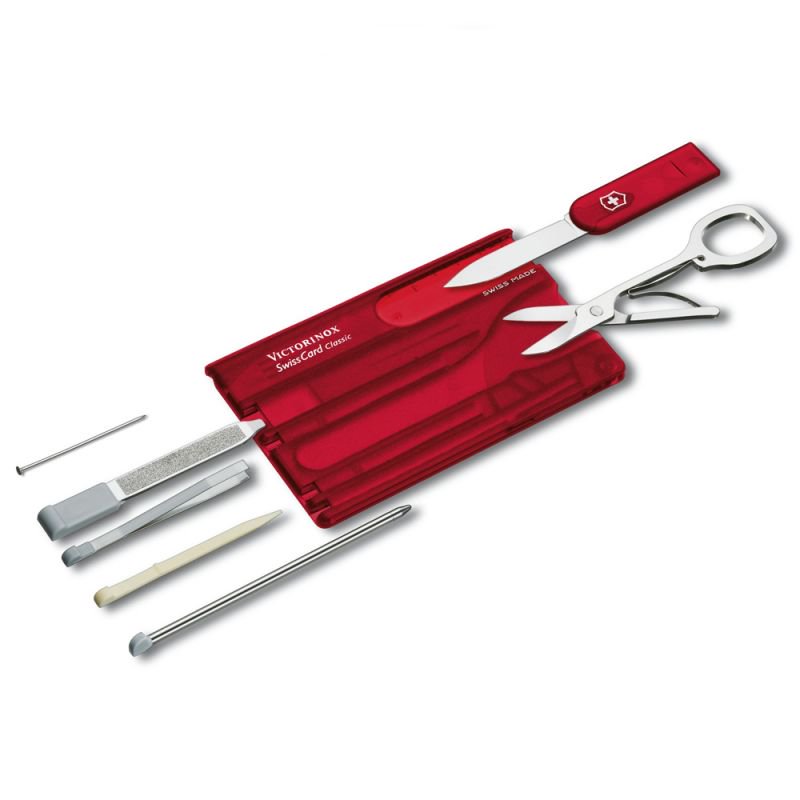 Карта швейцарская Victorinox SwissCard 0.7100.TB1 красный купить,NaN