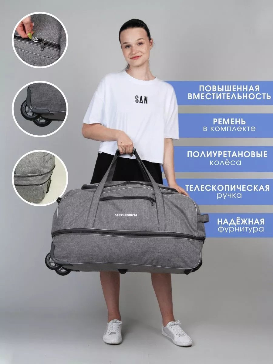 Мини-сумка BUTACANTLOR полиэстер серый купить,NaN