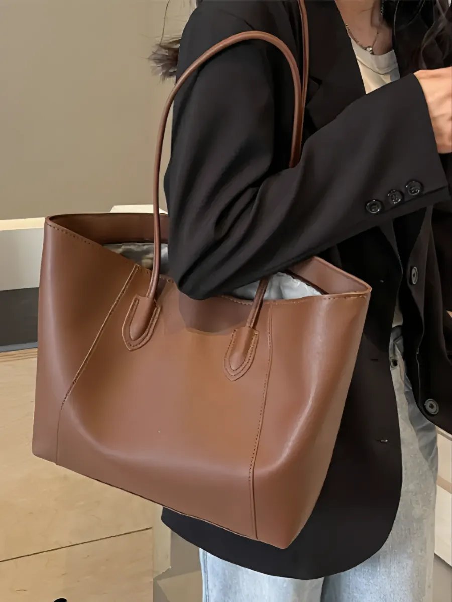 Сумка шоппер SOBU экокожа коричневый купить,NaN