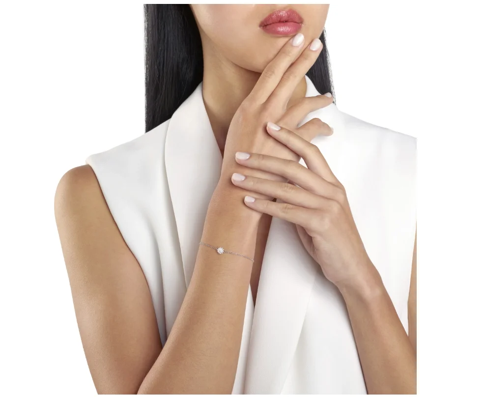 Браслет Damiani Margherita 20084678 белое золото 18см 2.2гр купить,NaN