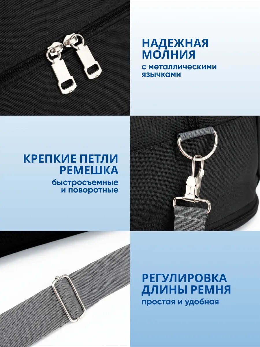 Мини-сумка JOURNEY оксфорд черный купить,NaN