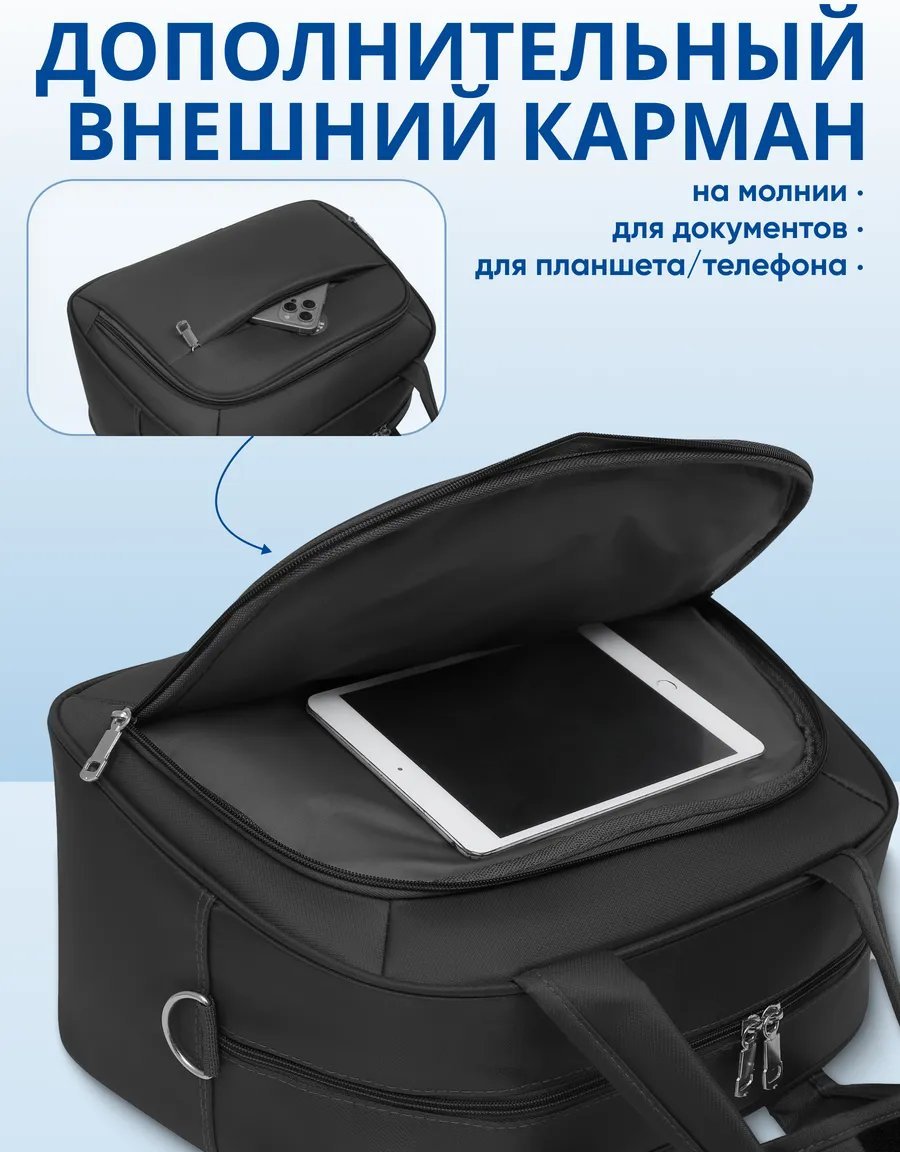 Мини-сумка JOURNEY оксфорд черный купить,NaN