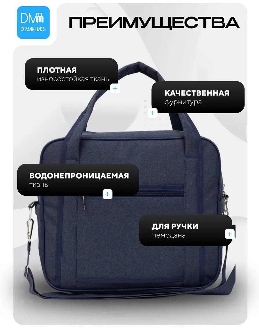 Комплект Demar Bags полиэстер синий купить,NaN