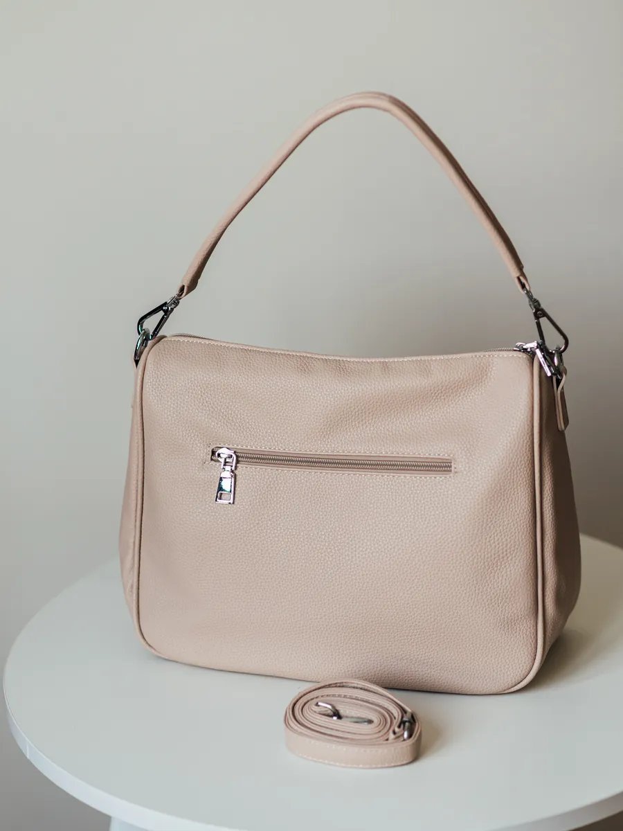 Сумка шоппер VIbags искусственная кожа бежевый купить,NaN