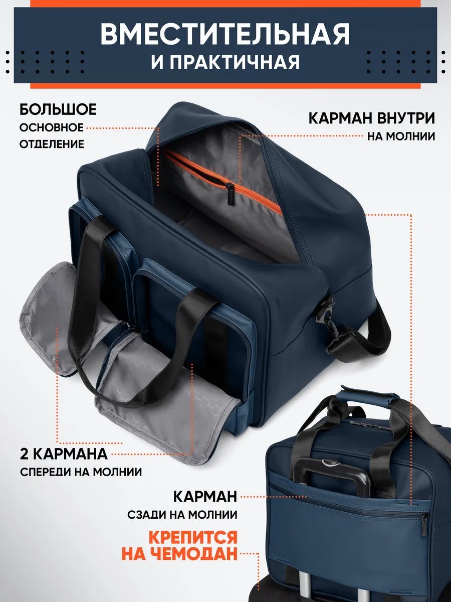 Мини-сумка SAMSONLIGHT полиэстер синий купить,NaN