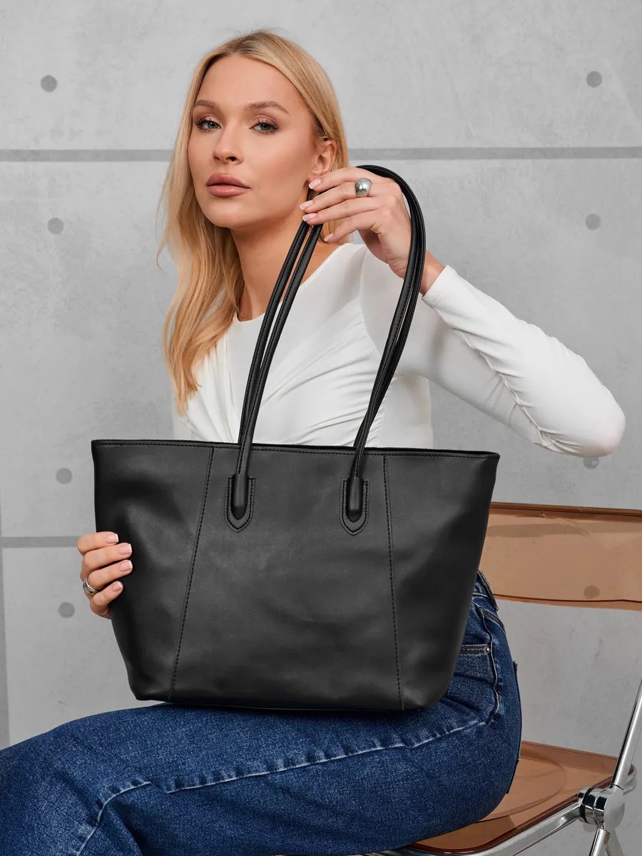 Сумка шоппер экокожа черный купить,NaN