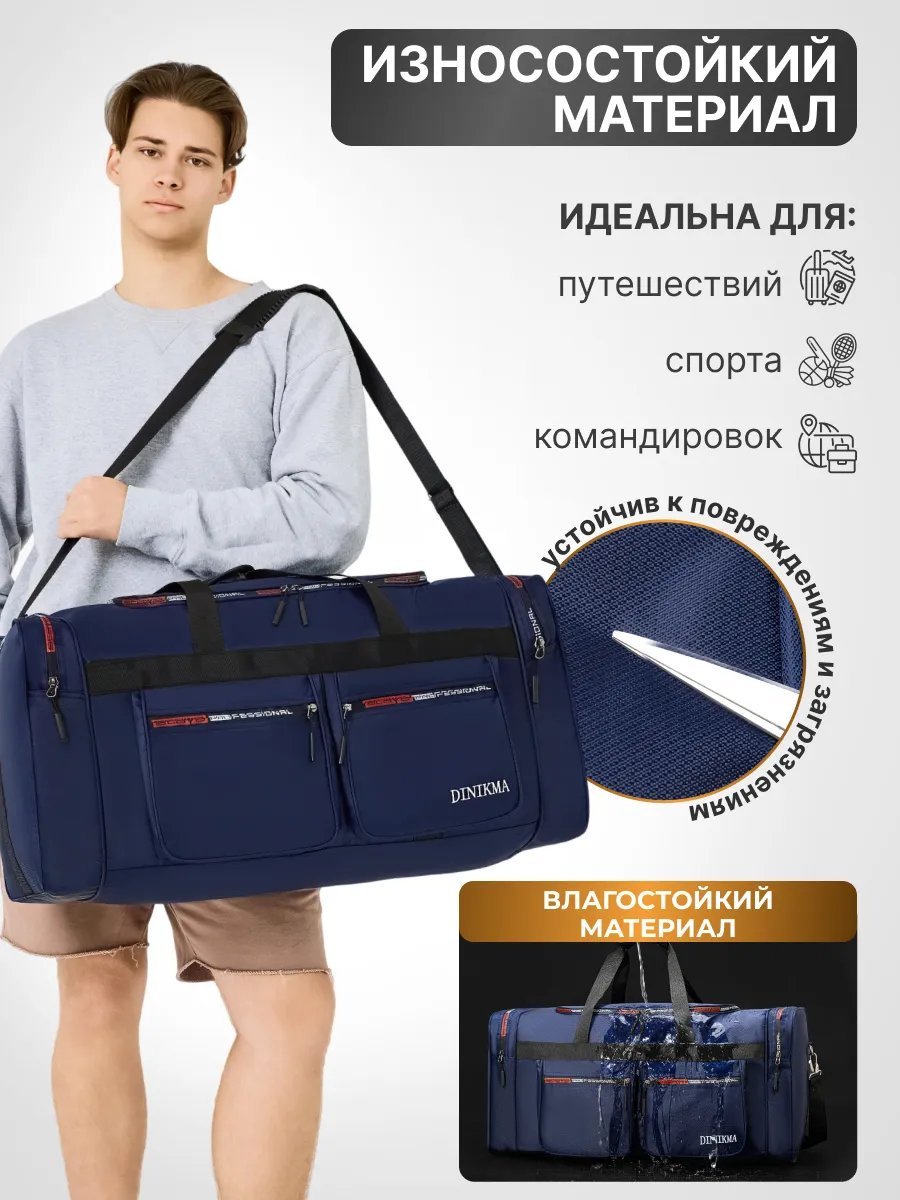 Мини-сумка DINIKMA полиэстер синий купить,NaN