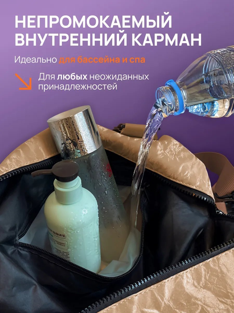 Мини-сумка LIVELIUM текстиль коричневый купить,NaN