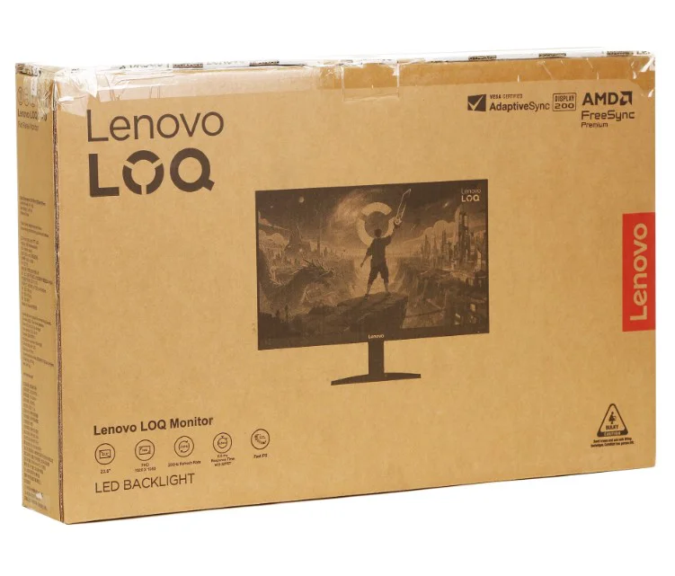 Монитор Lenovo LOQ 24-10 68F1GACBEU  23.8" Lunar Grey